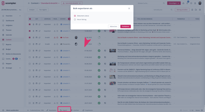 Bulk-Content-Export