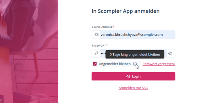 Angemeldet-bleiben-Checkbox