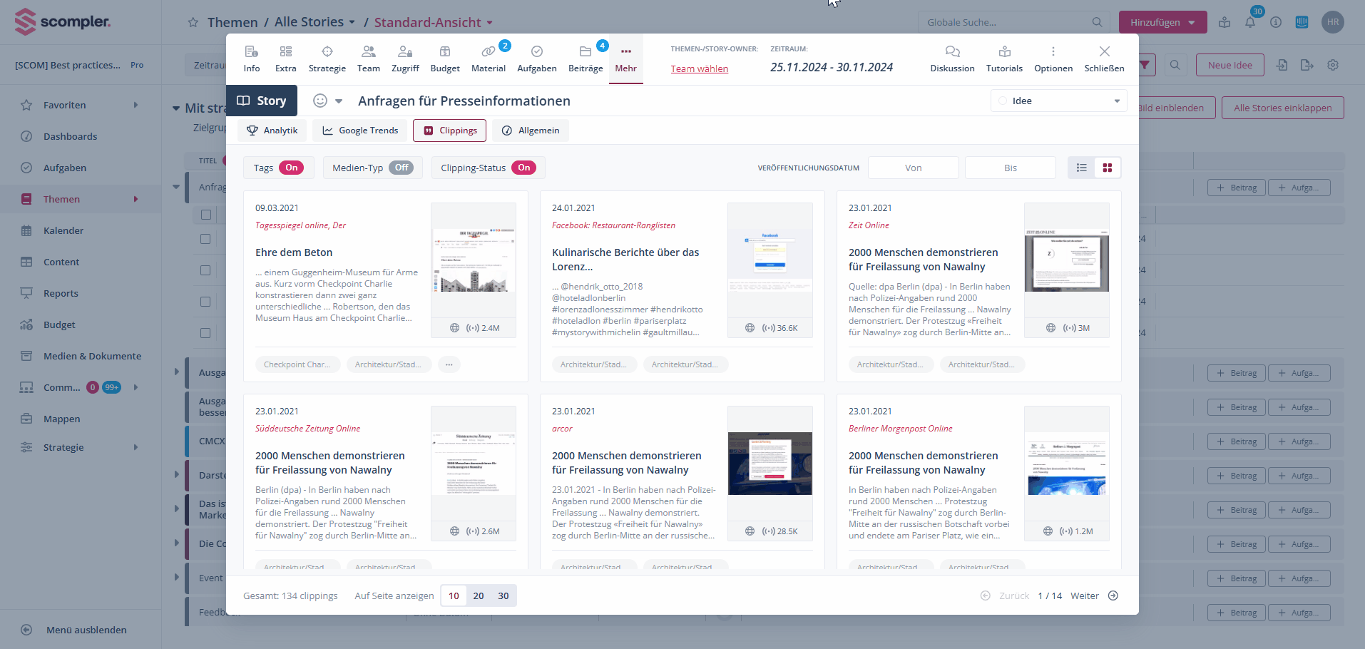 DE_08_Clippings Filter und Ansichtsoptionen_GIF