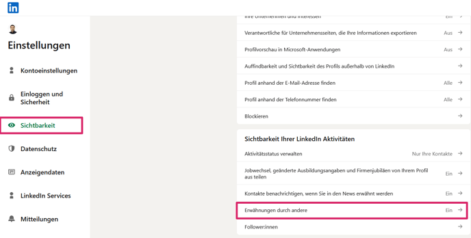 DE_LinkedIn-Einstellungen