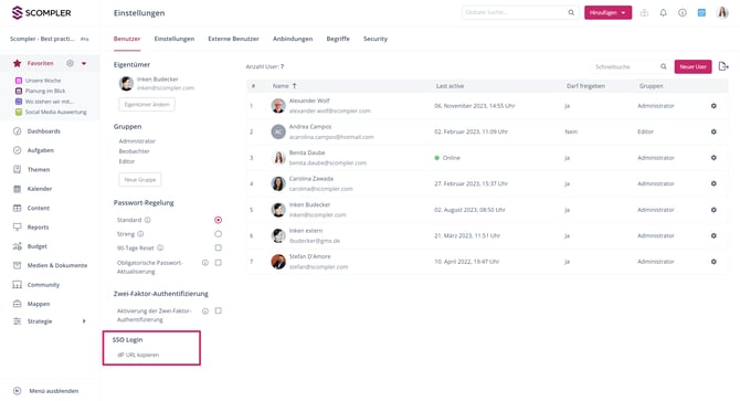 SSO_Projekteinstellungen_DE