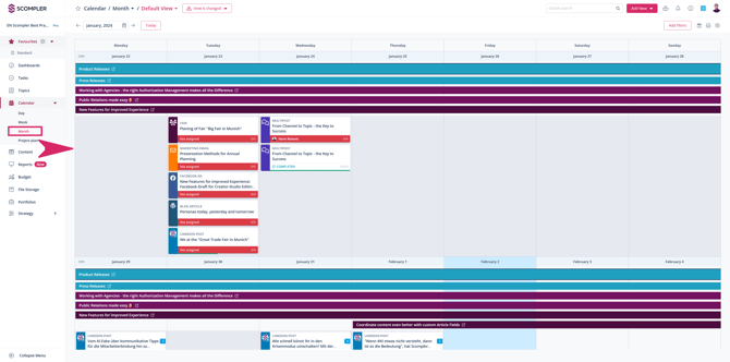 3_EN_Monatsansicht_links Monat umranden + Pfeil auf Kalender zeigend