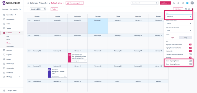EN_4_oben rechts Laufzeit Beiträge + Laufende Stories+Themen umranden