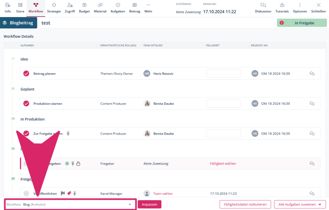 DE_03_Workflow archiviert im Workflow-Tab