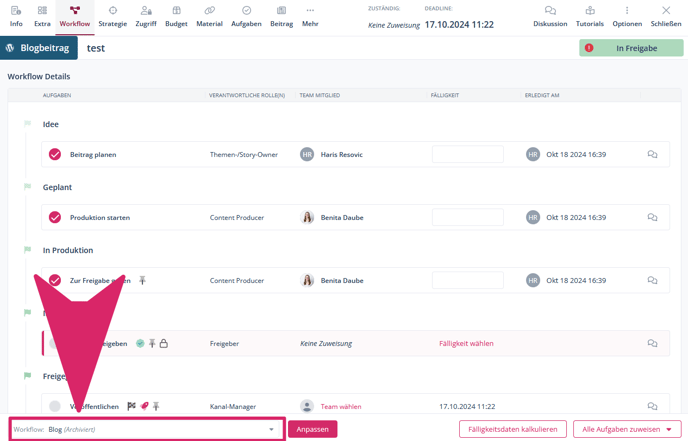 DE_03_Workflow archiviert im Workflow-Tab