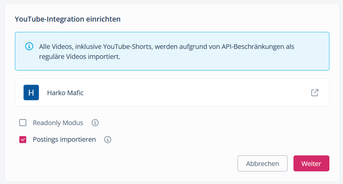 DE_03_Erstintegration Einstellungsseite