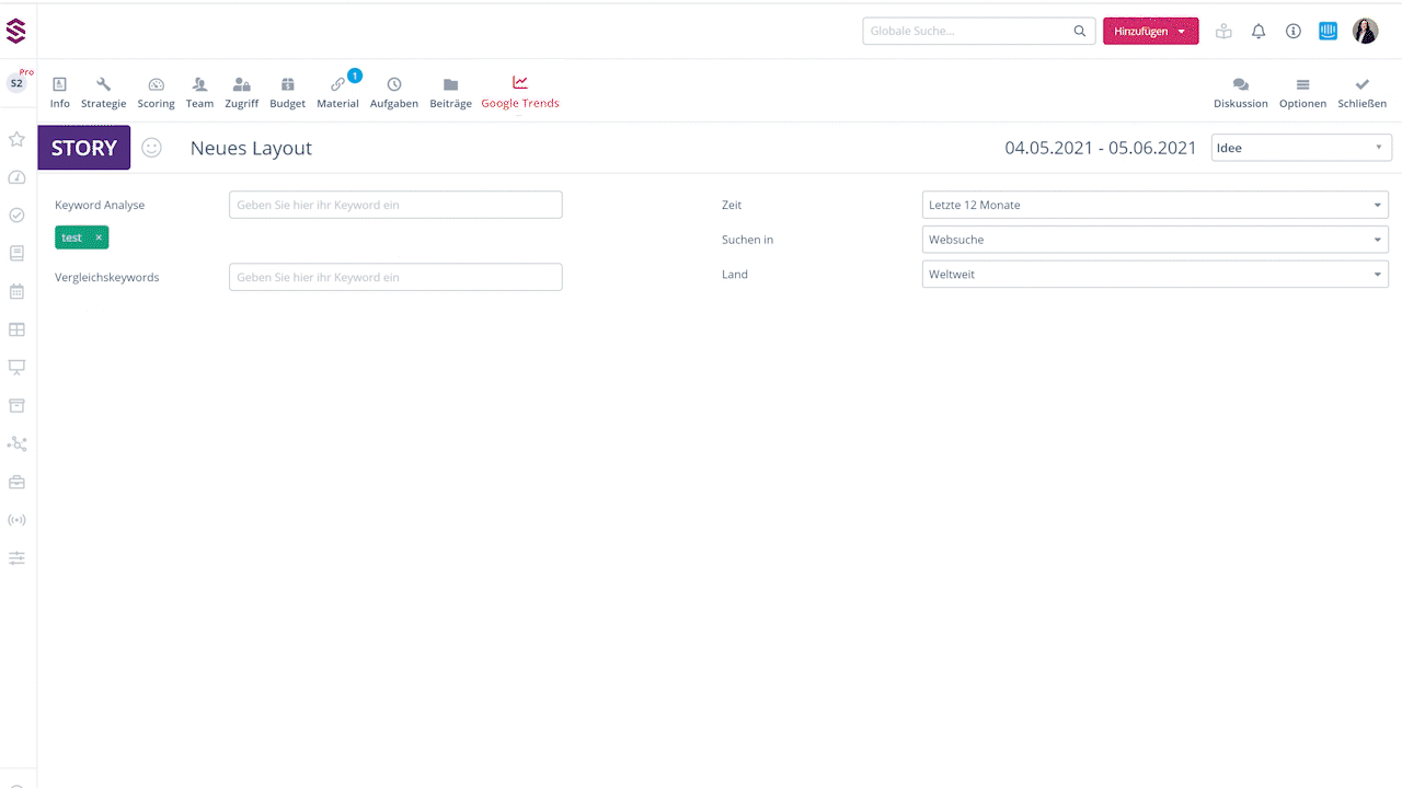 Keywords - Google Trends