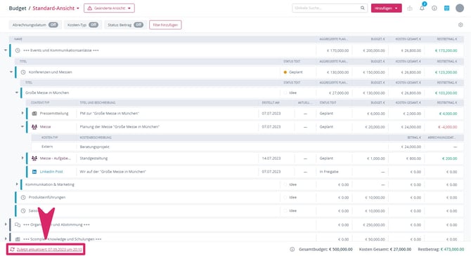 8_Budget Reports_Daten aktualisieren_DE