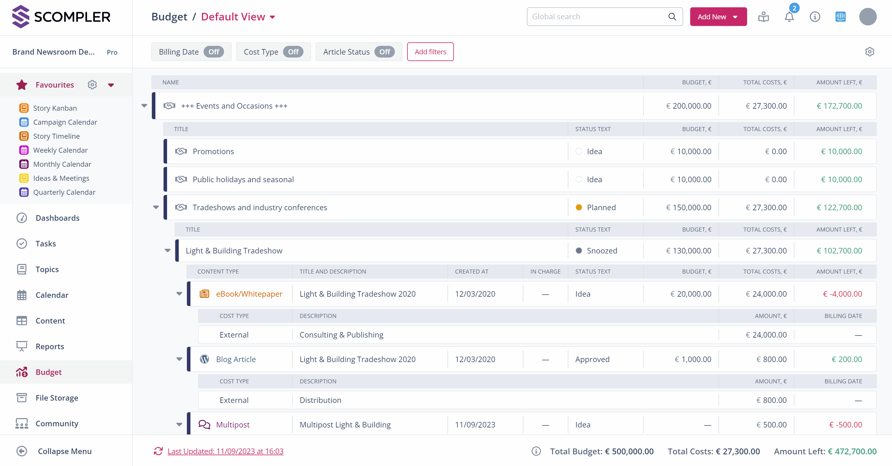 9_Budget Reports_Filter_Ansichten_EN