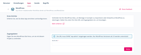 WordPress_Credentials_DE